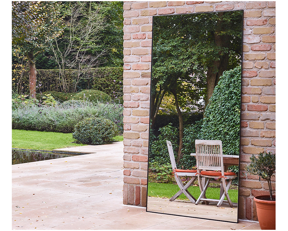 Grand miroir jardin exterieur - Deknudt mirrors - Souffle d'Intérieur