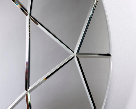 dimensions du Miroir rond mural design moderne forme de diamant - Souffle d'intérieur