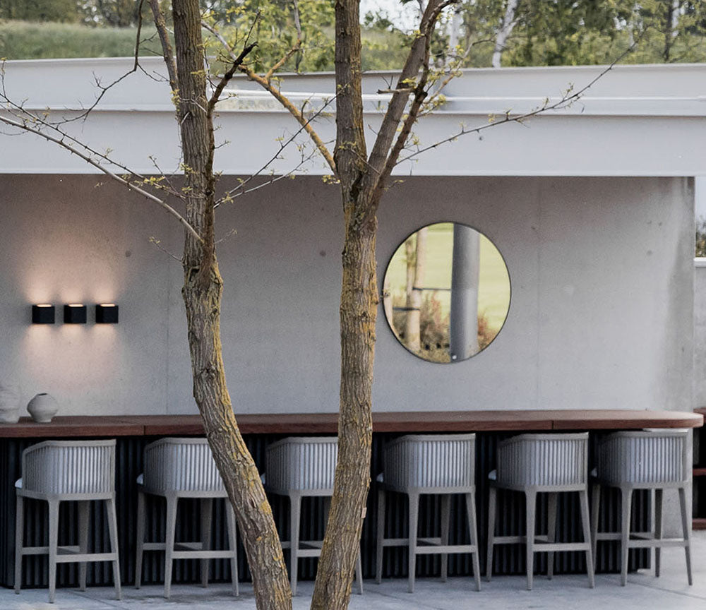 Grand miroir rond de jardin - Deknudt mirrors - Souffle d'Intérieur