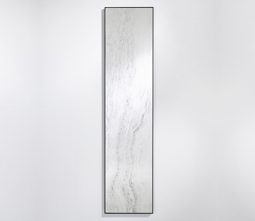 Miroir mural Travertin 41x174 cm – zoom finition