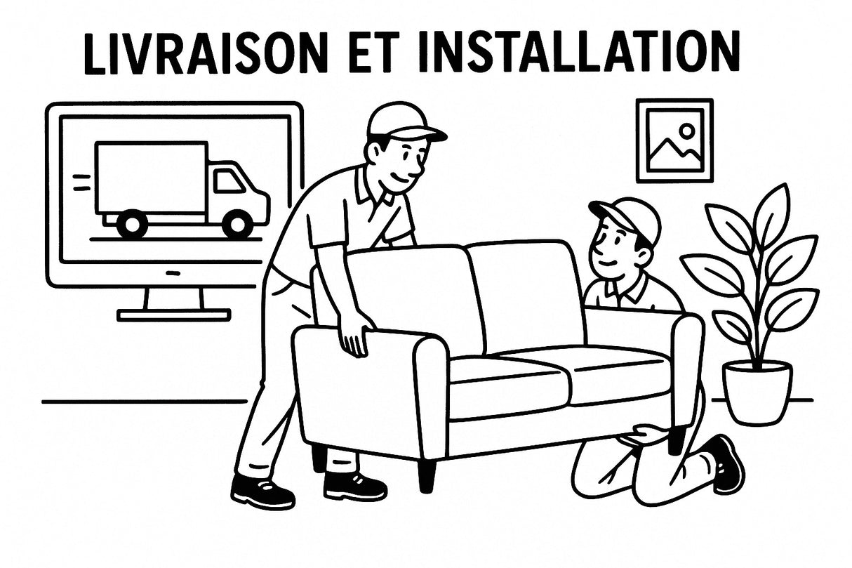 Livraison et installation souffle d'intérieur