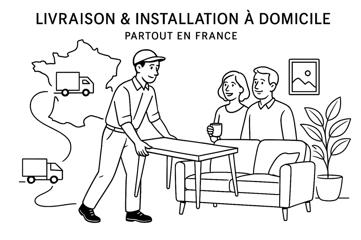 explication de la livraison partout en france de nos meubles