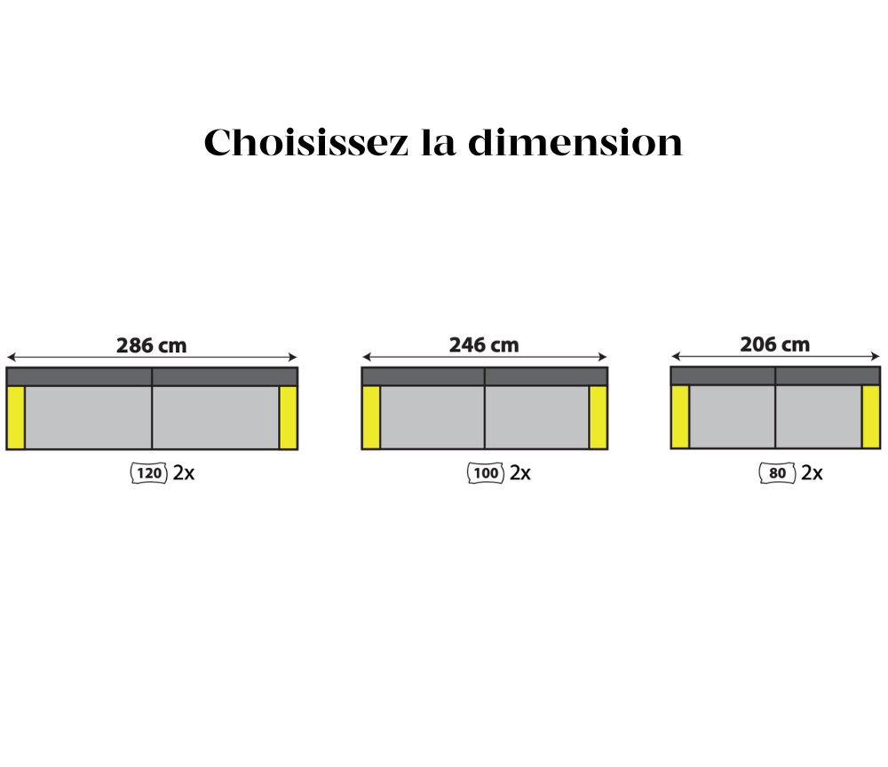 dessin avec les dimensions