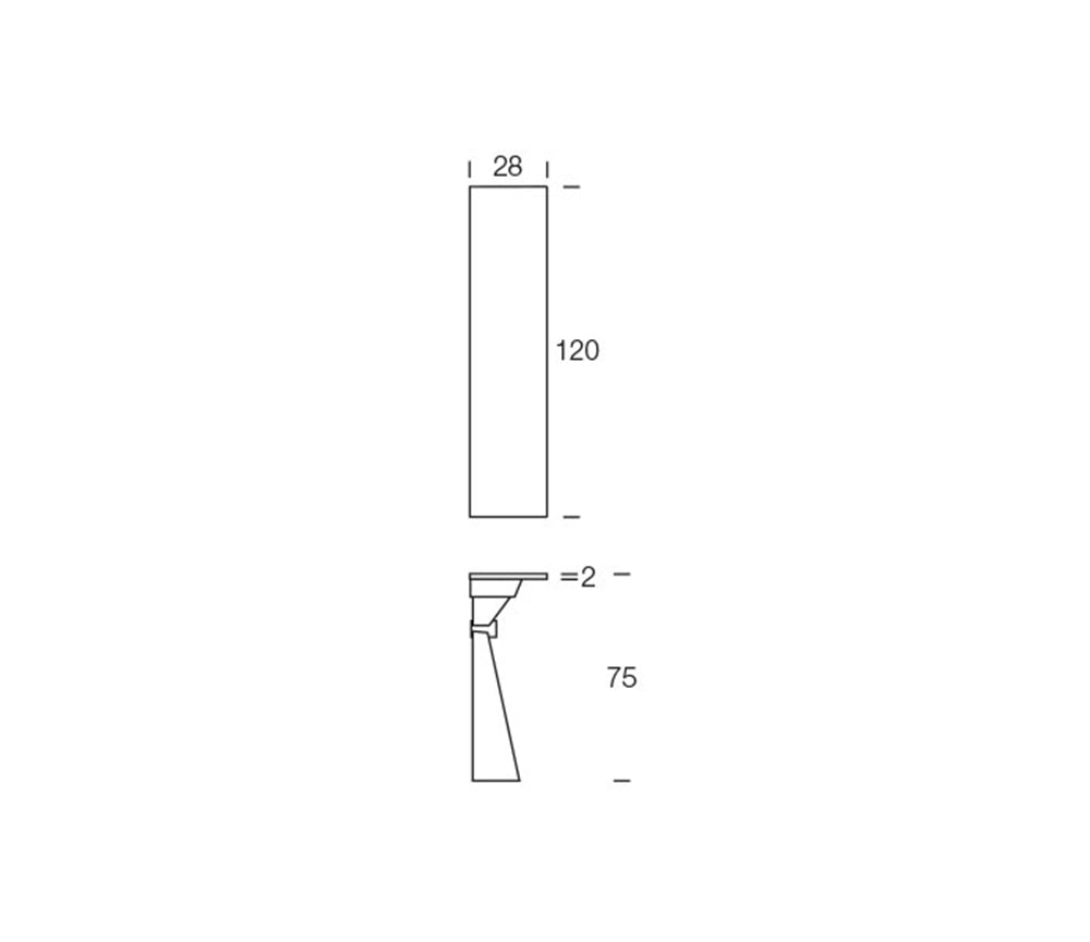 Meuble console d'entrée en céramique et pied métal - Altacom - Souffle d'intérieur