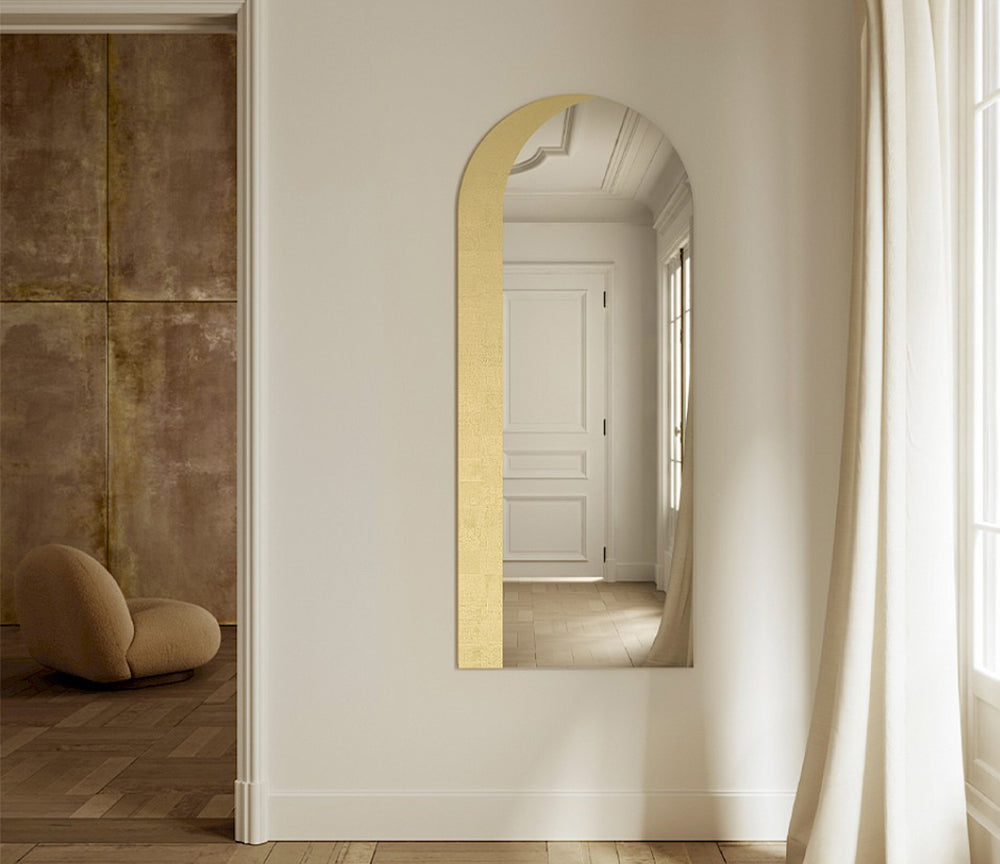 Miroir design moderne ornement doré- Deknudt mirrors - Souffle d'Intérieur