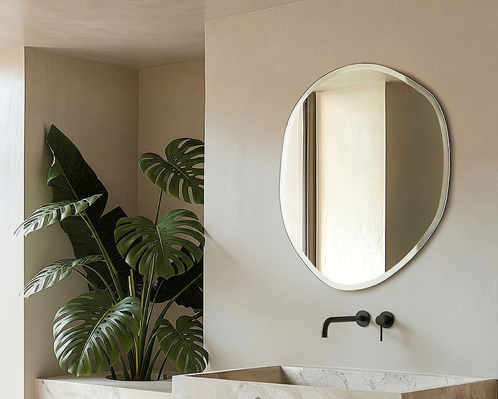 Miroir organique Pure M en situation – salle d'eau – sans cadre