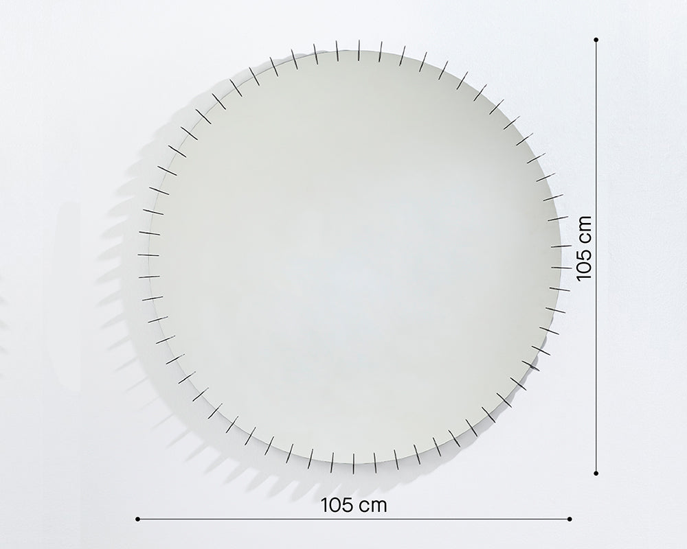 Miroir design rond noir - Deknudt mirrors - Souffle d'Intérieur