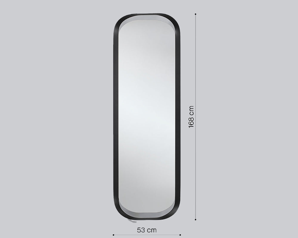Miroir ovale Callagre – zoom finition cadre