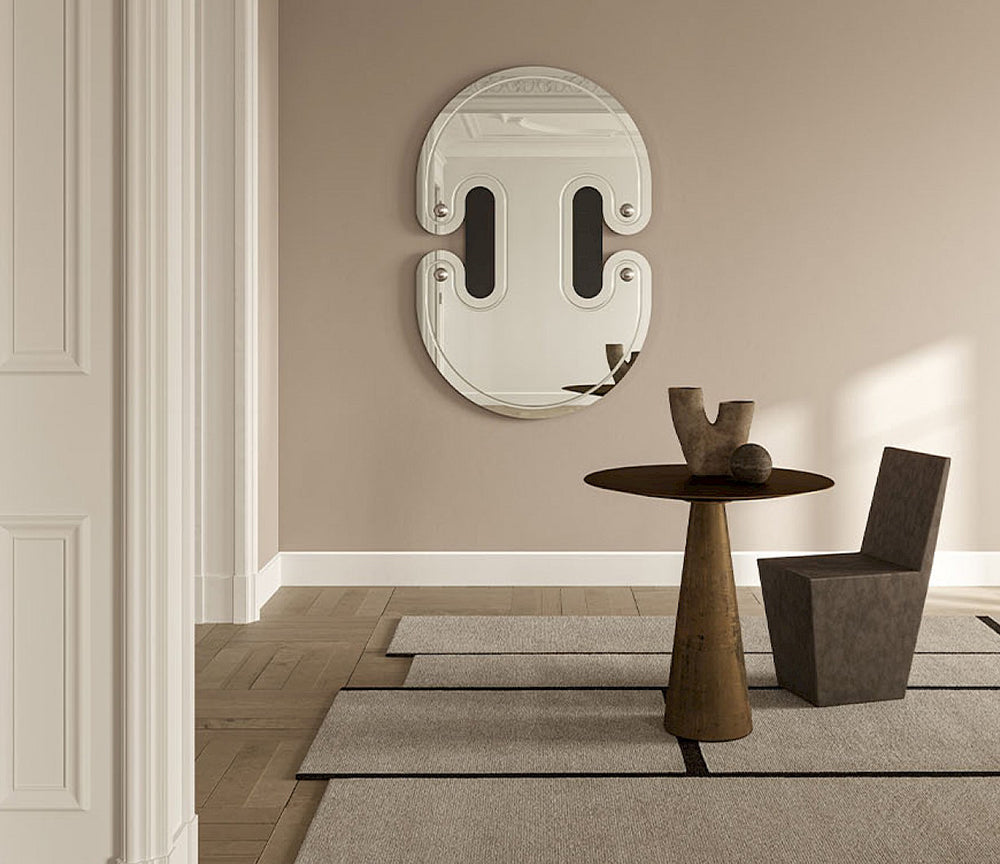 Miroir mural design original pour salon moderne - Deknudt - Souffle d'intérieur