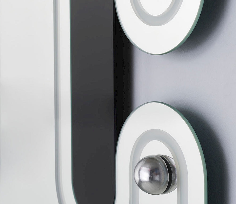 Miroir mural design original pour salon moderne - Deknudt - Souffle d'intérieur