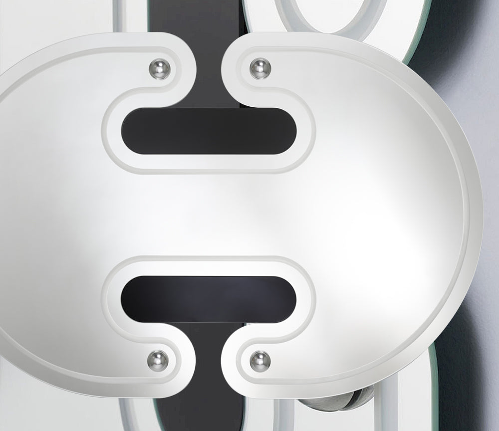 Miroir mural design original pour salon moderne - Deknudt - Souffle d'intérieur