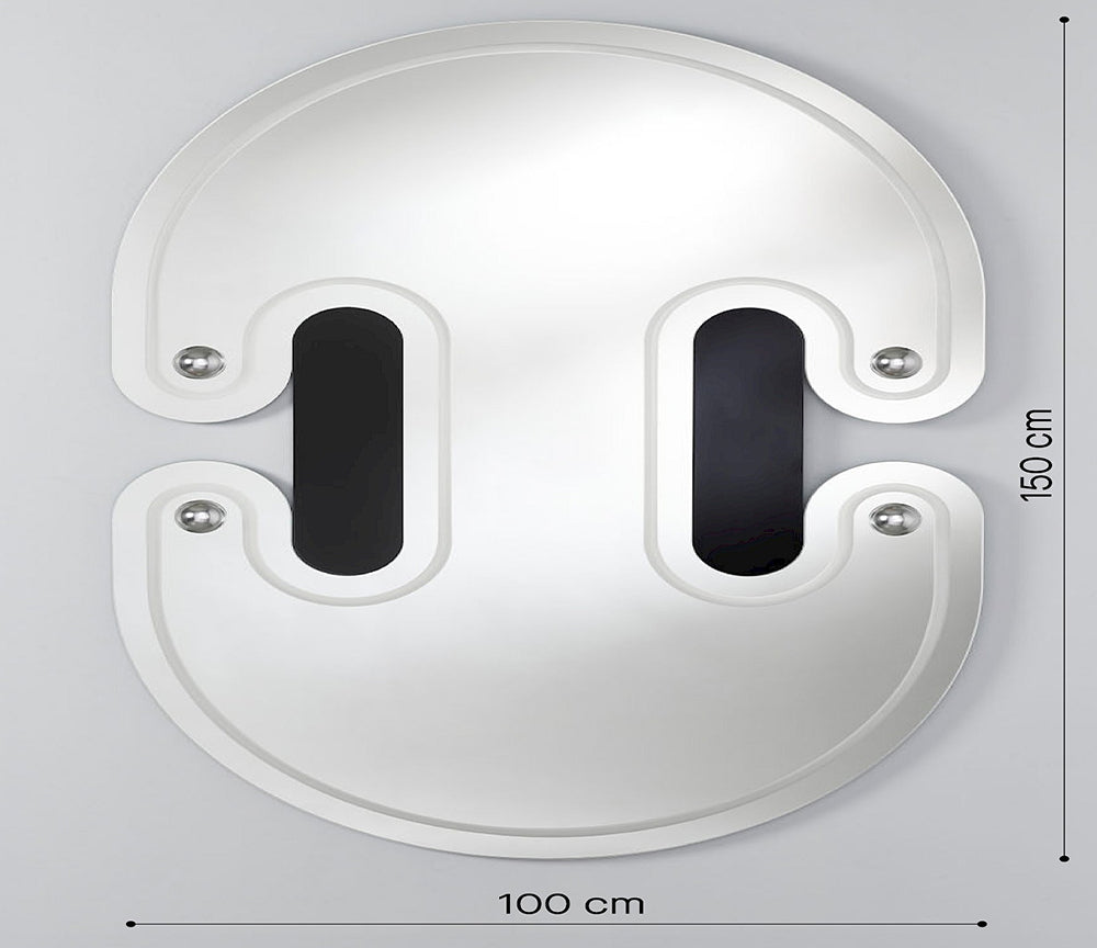 Miroir mural design original pour salon moderne - Deknudt - Souffle d'intérieur