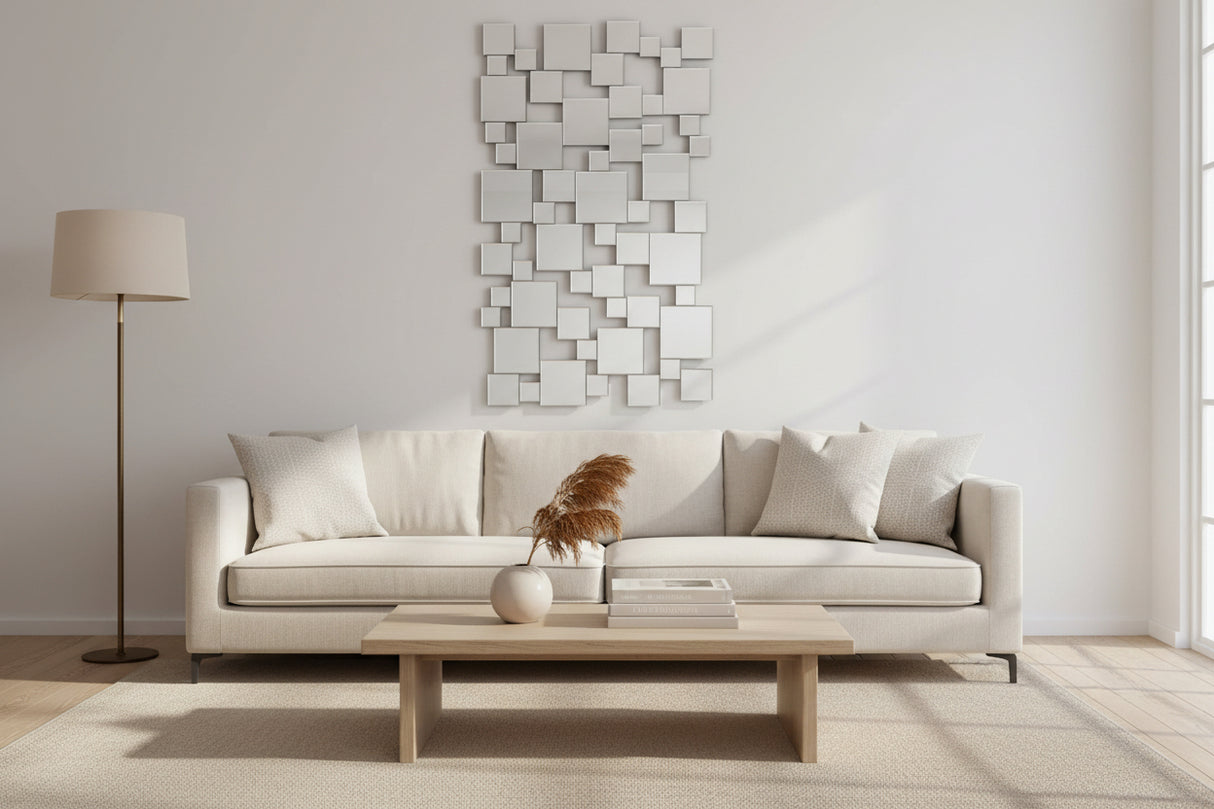 Miroir design mural moderne rectangulaire - Souffle d'intérieur - Decknudt mirrors - Pixels