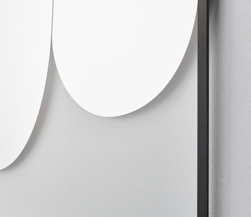 Miroir mural design salon création contemporaine - Deknudt - Souffle d'intérieur