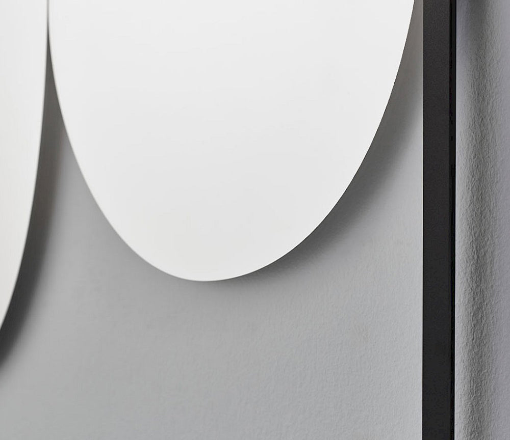 Miroir mural design salon création contemporaine - Deknudt - Souffle d'intérieur