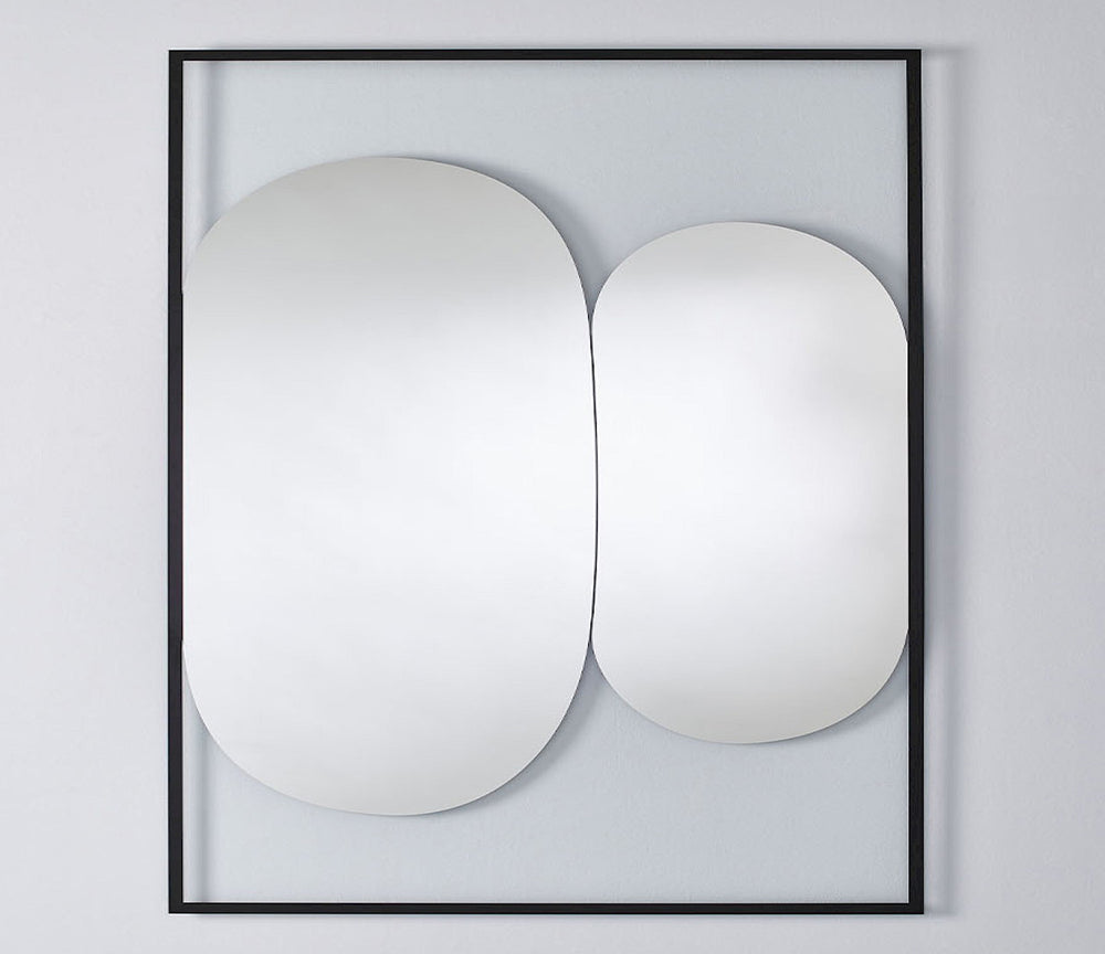 Miroir mural design salon création contemporaine - Deknudt - Souffle d'intérieur