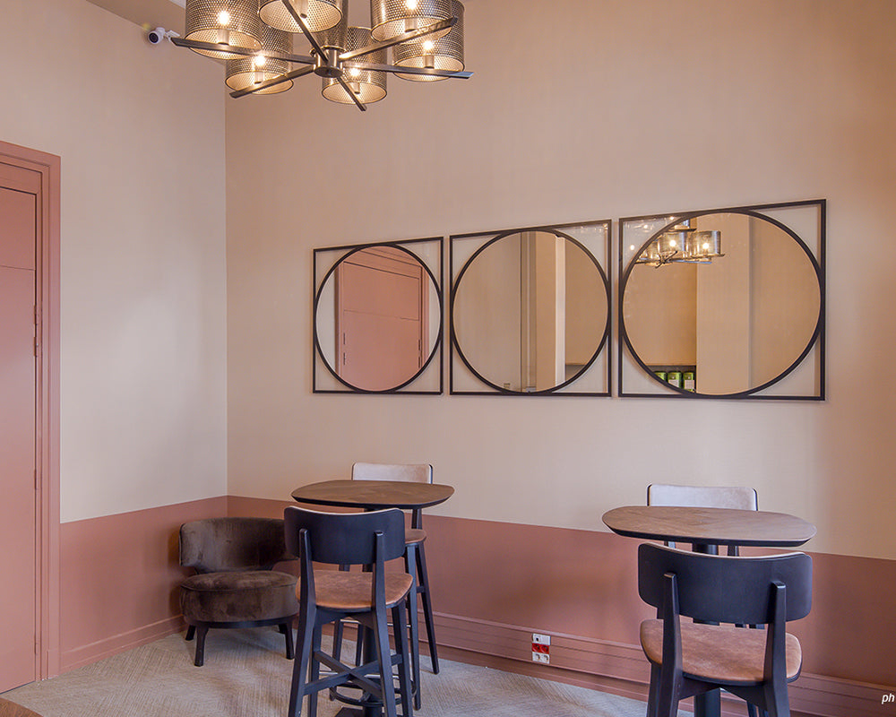 Miroir mural moderne rond design - Deknudt mirrors - Souffle d'Intérieur