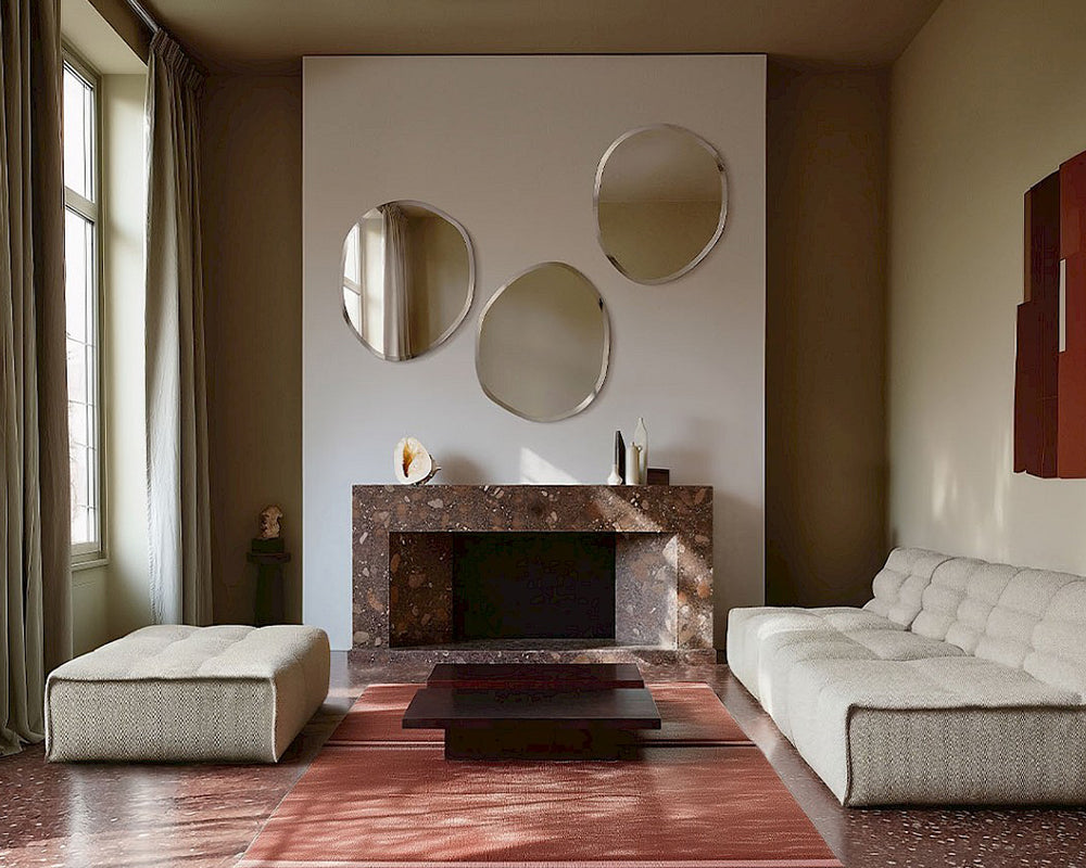 Miroir organique Pure M en situation – salon – sans cadre