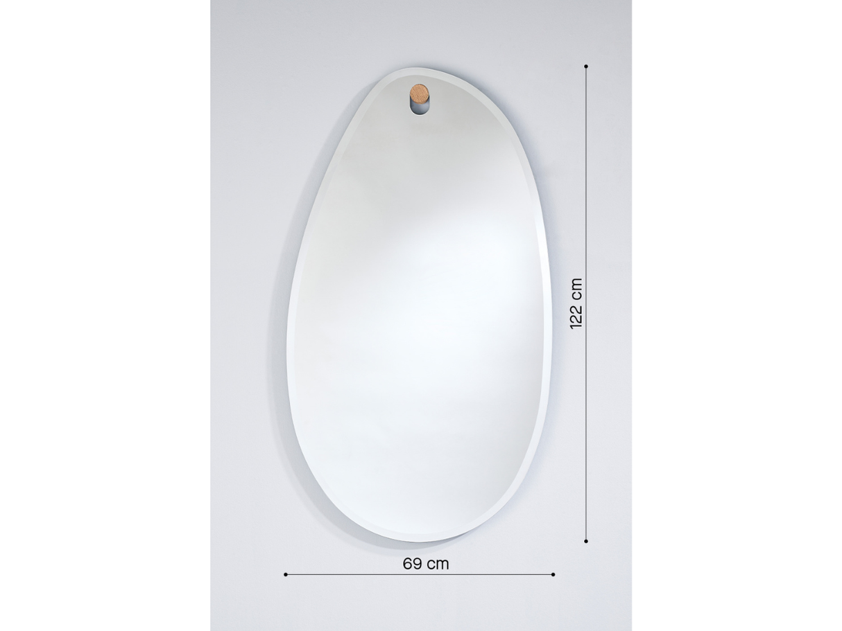 Miroir design contemporain 122x69cm - Globo Lago