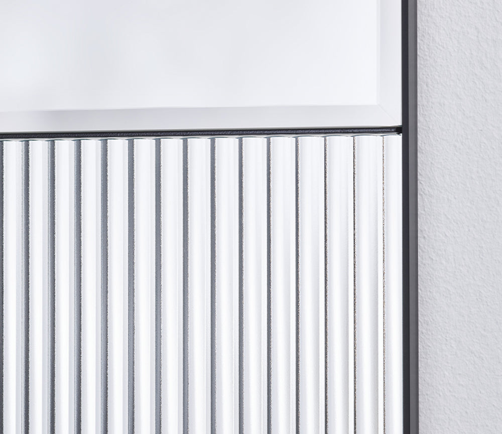 Miroir noir salon contemporain - Deknudt mirrors - Souffle d'Intérieur