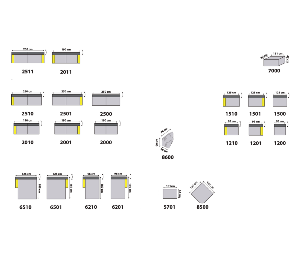 Canapé d’angle avance recule - Cassia