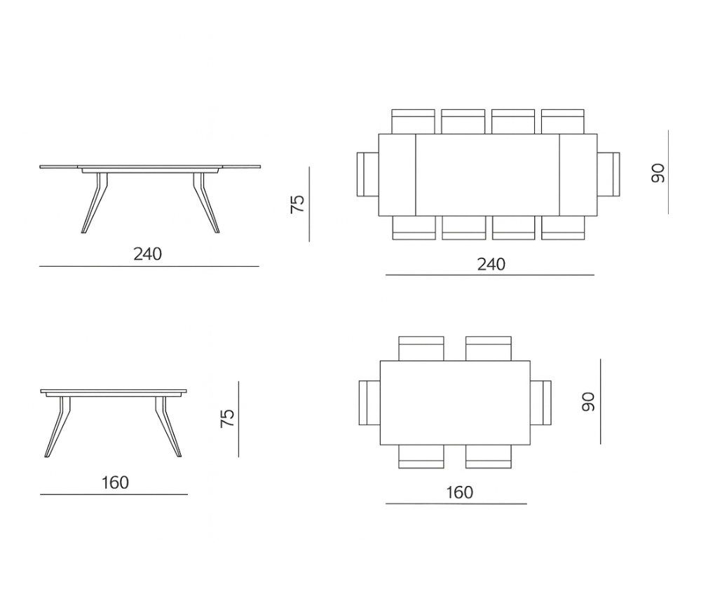 Table céramique marbre extensible - Thorus