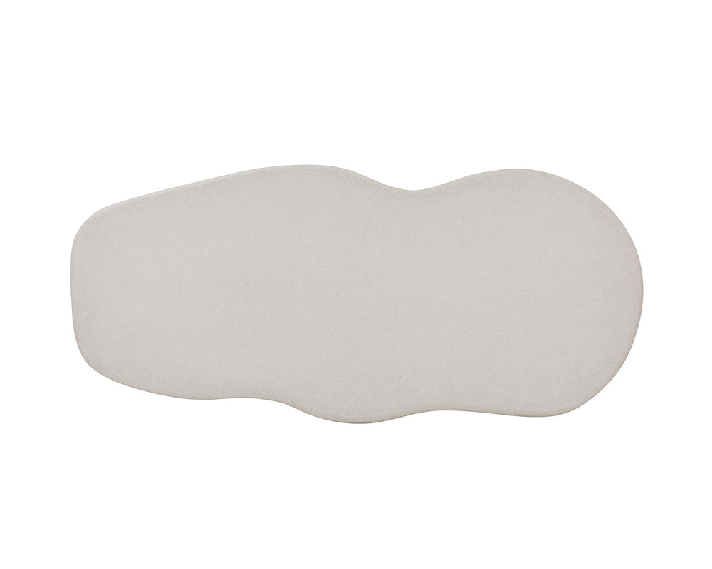 Vue dessus - Simo - plateau forme organique finition peinture ciment