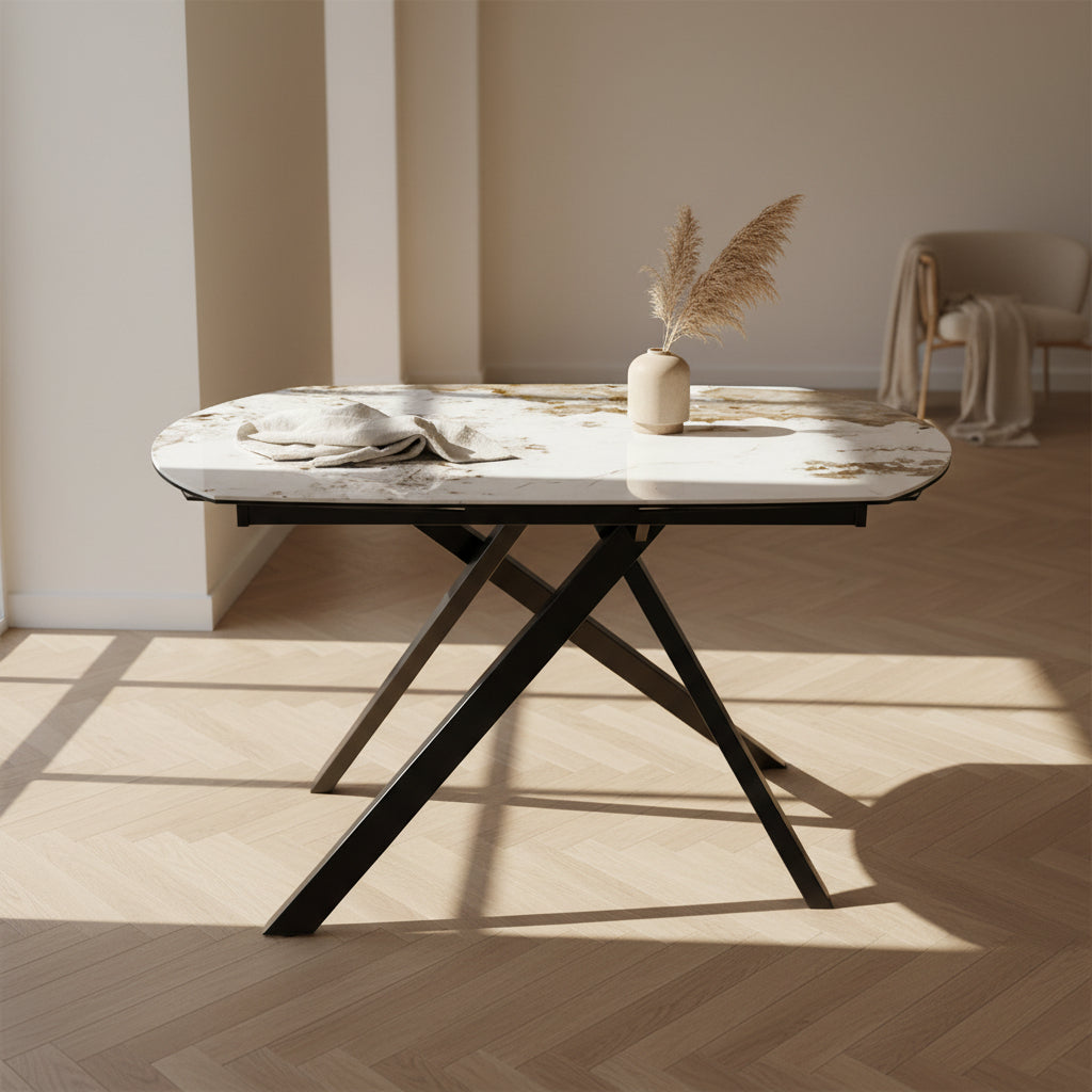 Stromboli table extensible céramique – akante
