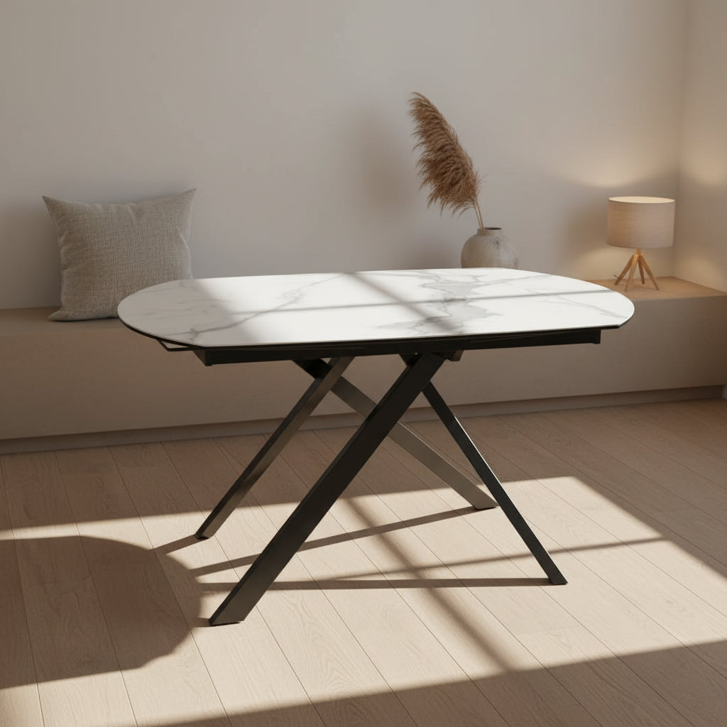 Stromboli table céramique extensible – vue en situation intérieur contemporain