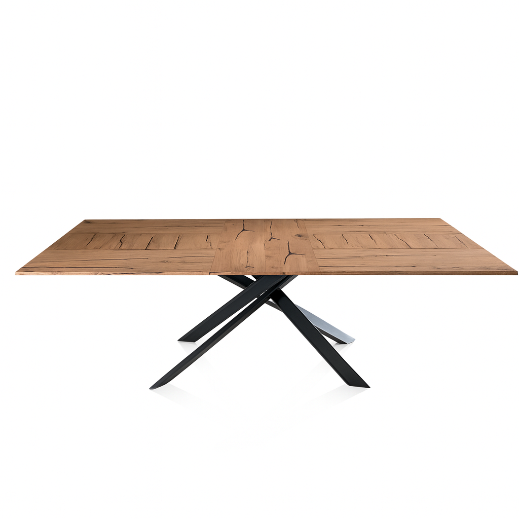 Table à manger Quatro - vue profil - Bois clair