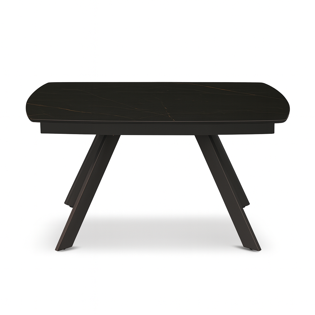 Table céramique noire extensible – Souffle d’Intérieur