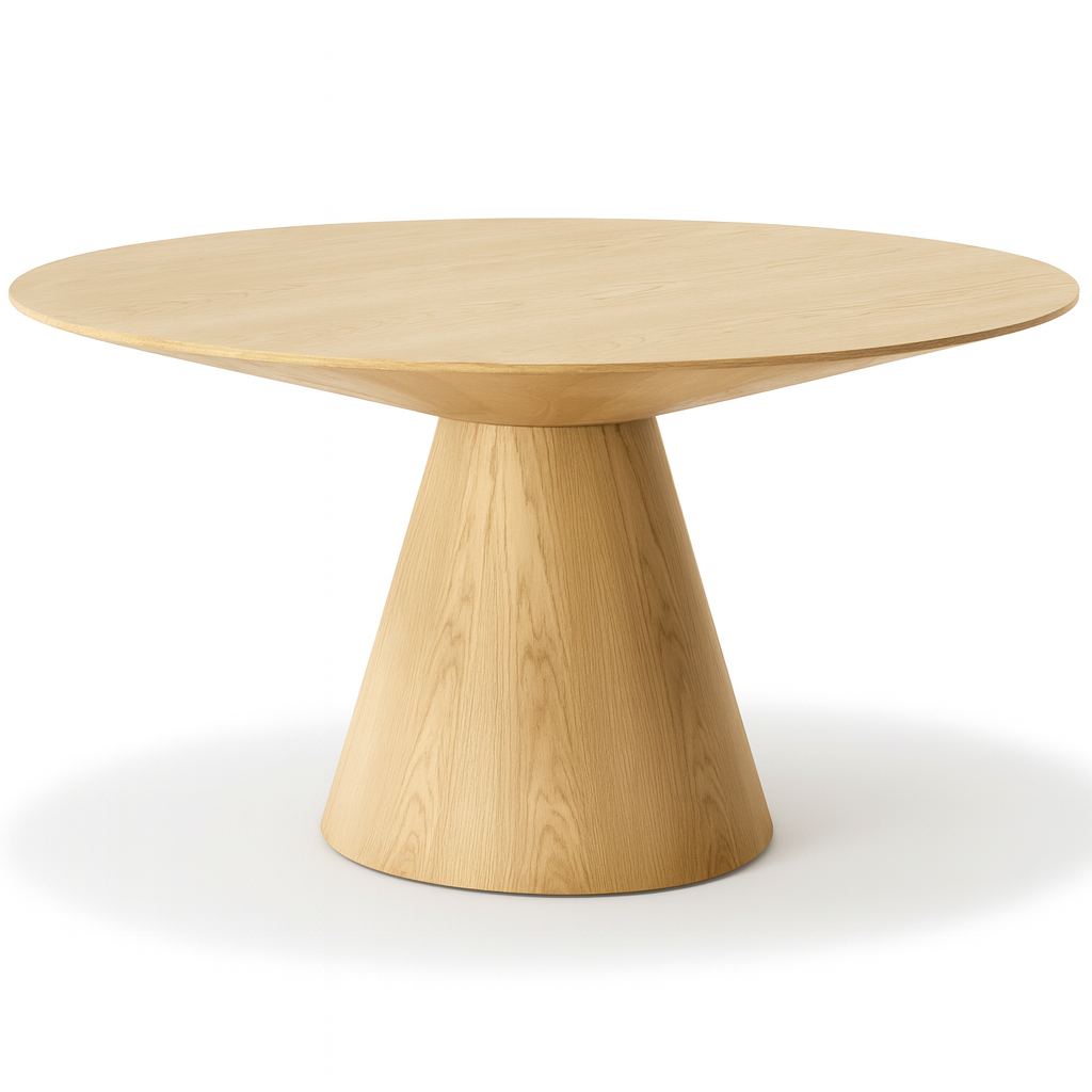 Round wooden table 137x137cm - Glonny