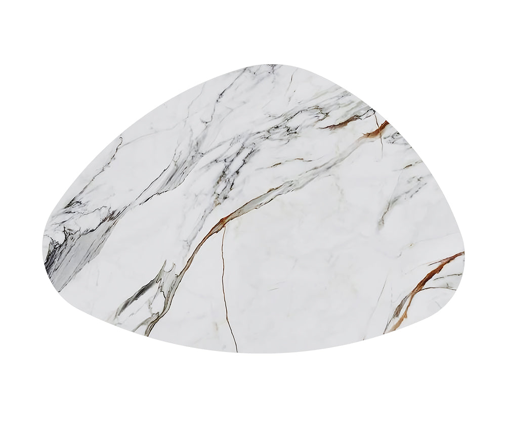 Table avec plateau céramique marbre - Akante - Souffle d'intérieur