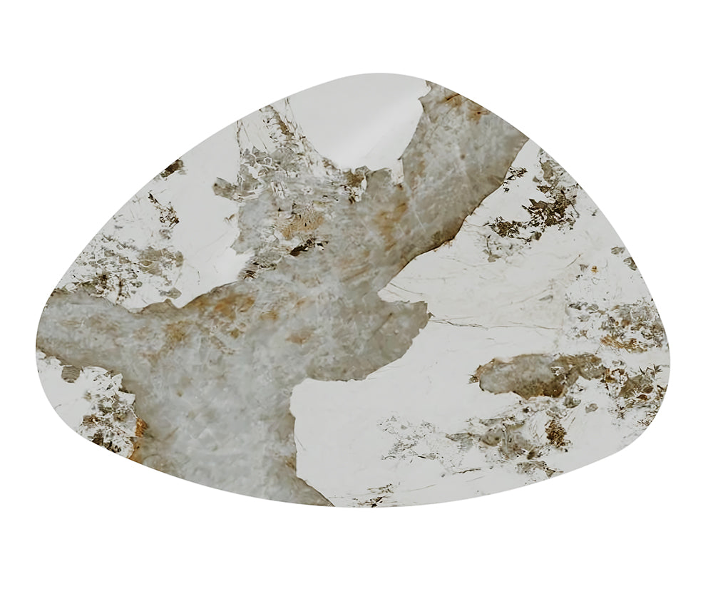 Table avec plateau céramique marbre - Akante - Souffle d'intérieur