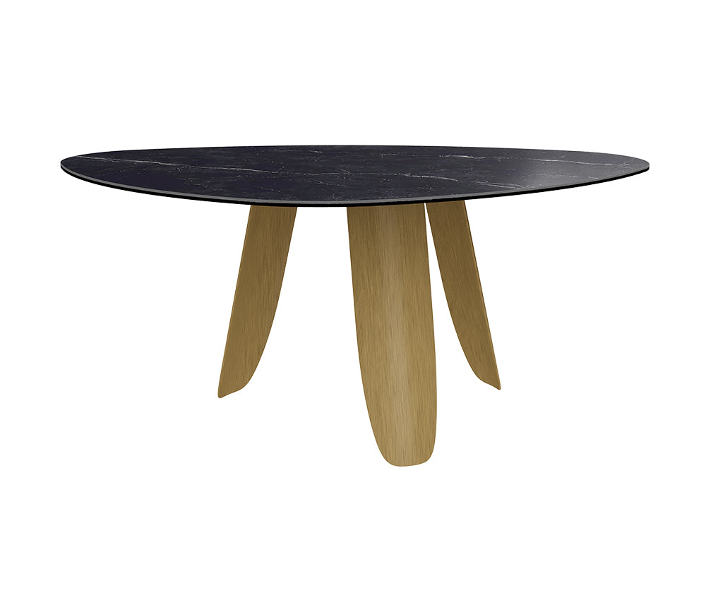 Table avec plateau céramique marbre - Akante - Souffle d'intérieur