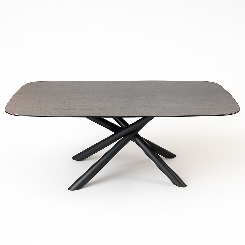 Table basse grise en céramique anthracite – Barbara
