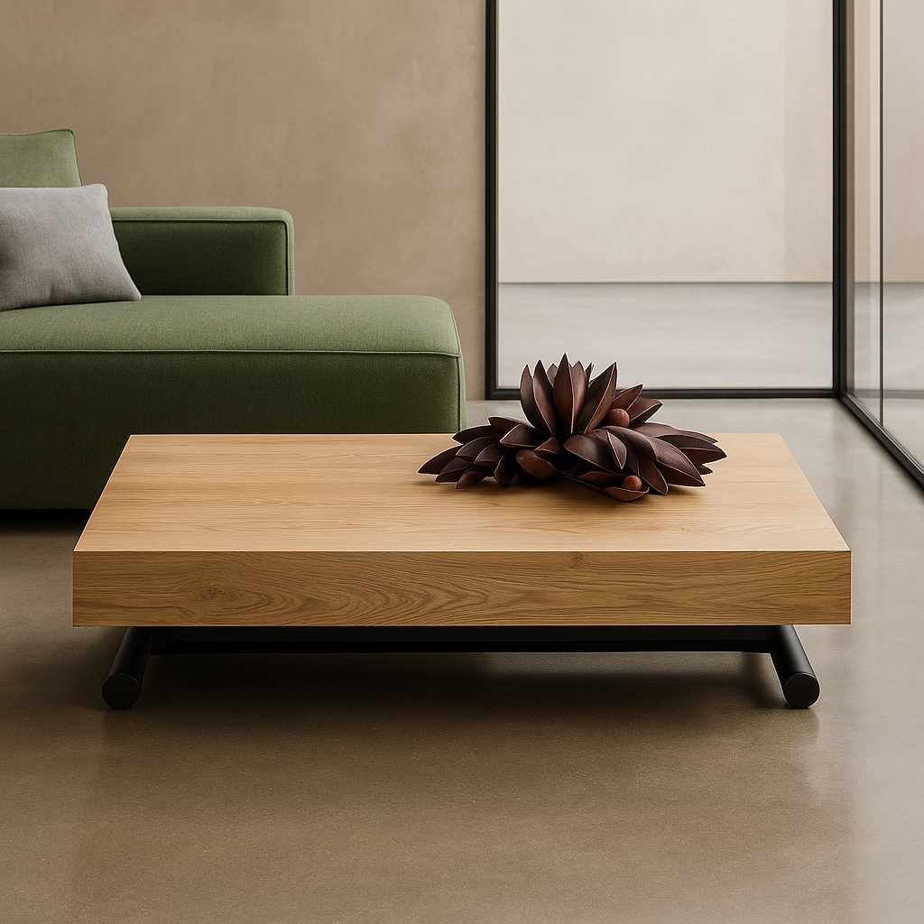 Table basse relevable extensible bois - Altacom - Souffle d'intérieur