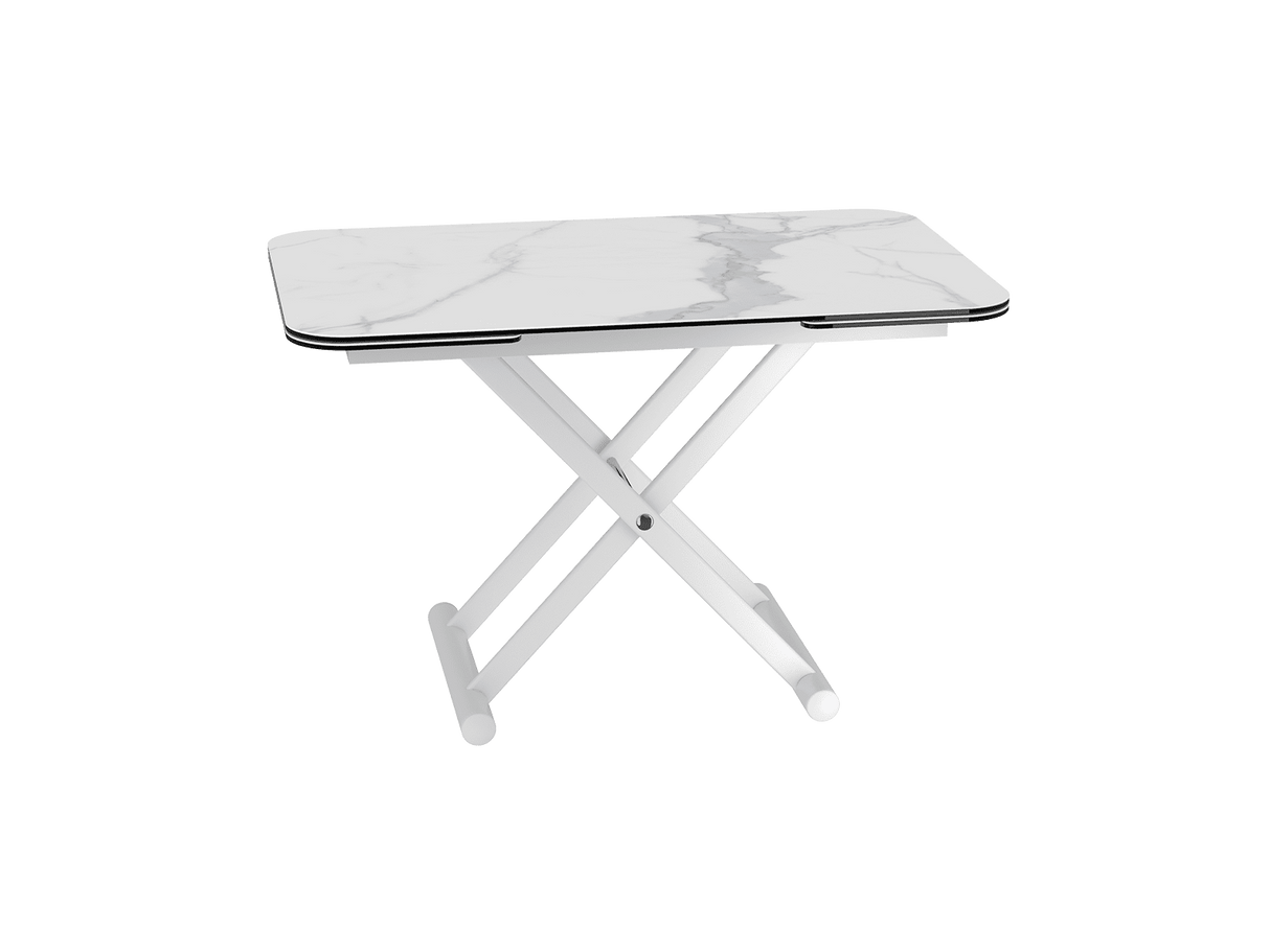 Table basse relevable et extensible en céramique – Enora