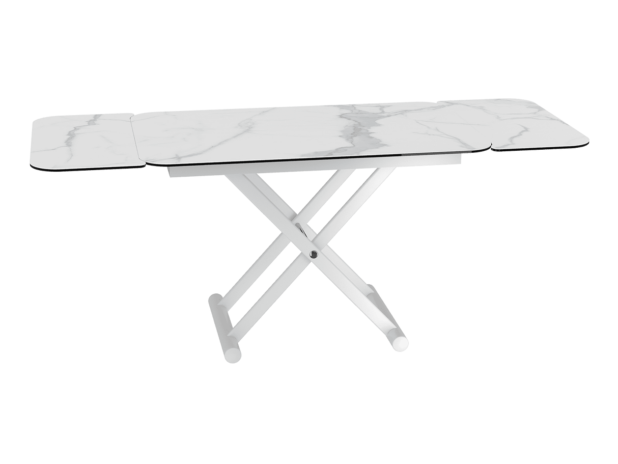 Table basse relevable et extensible en céramique – Enora