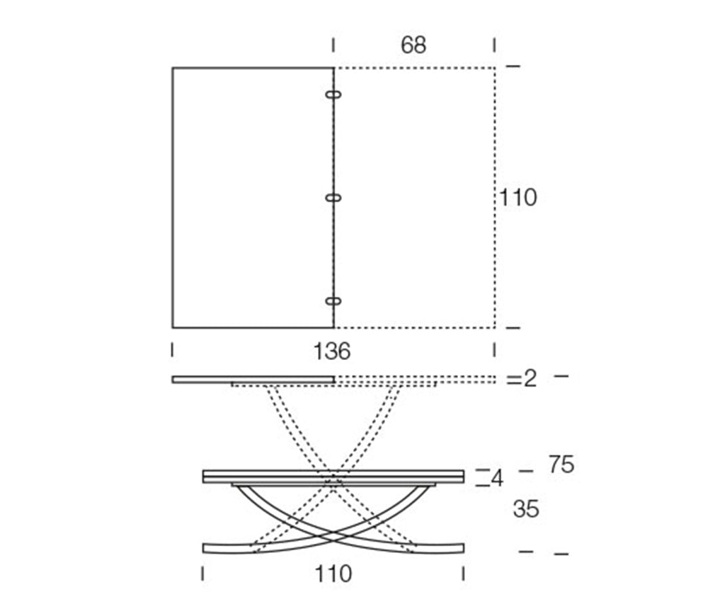 Table basse relevable extensible - Altacom - Souffle d'intérieur