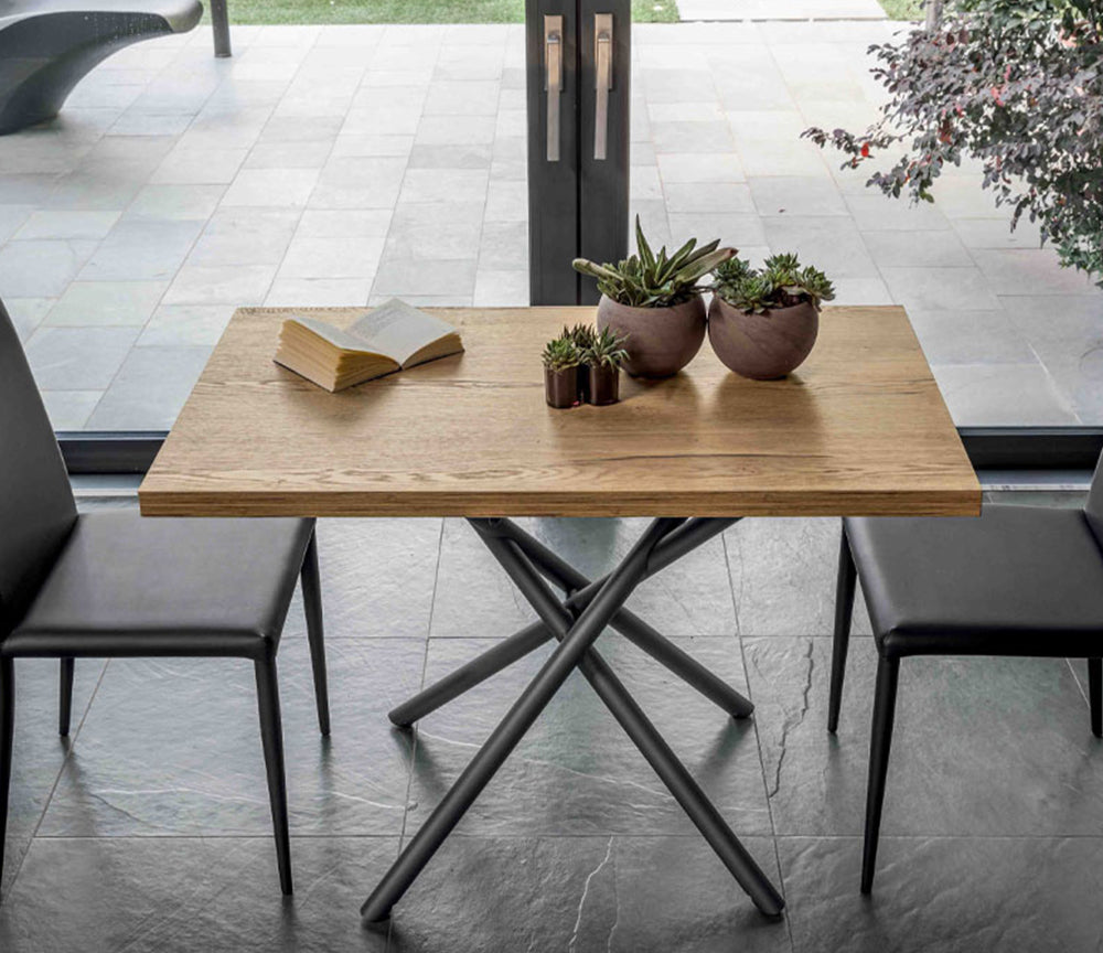 Lotus table basse relevable extensible – vue en situation salon
