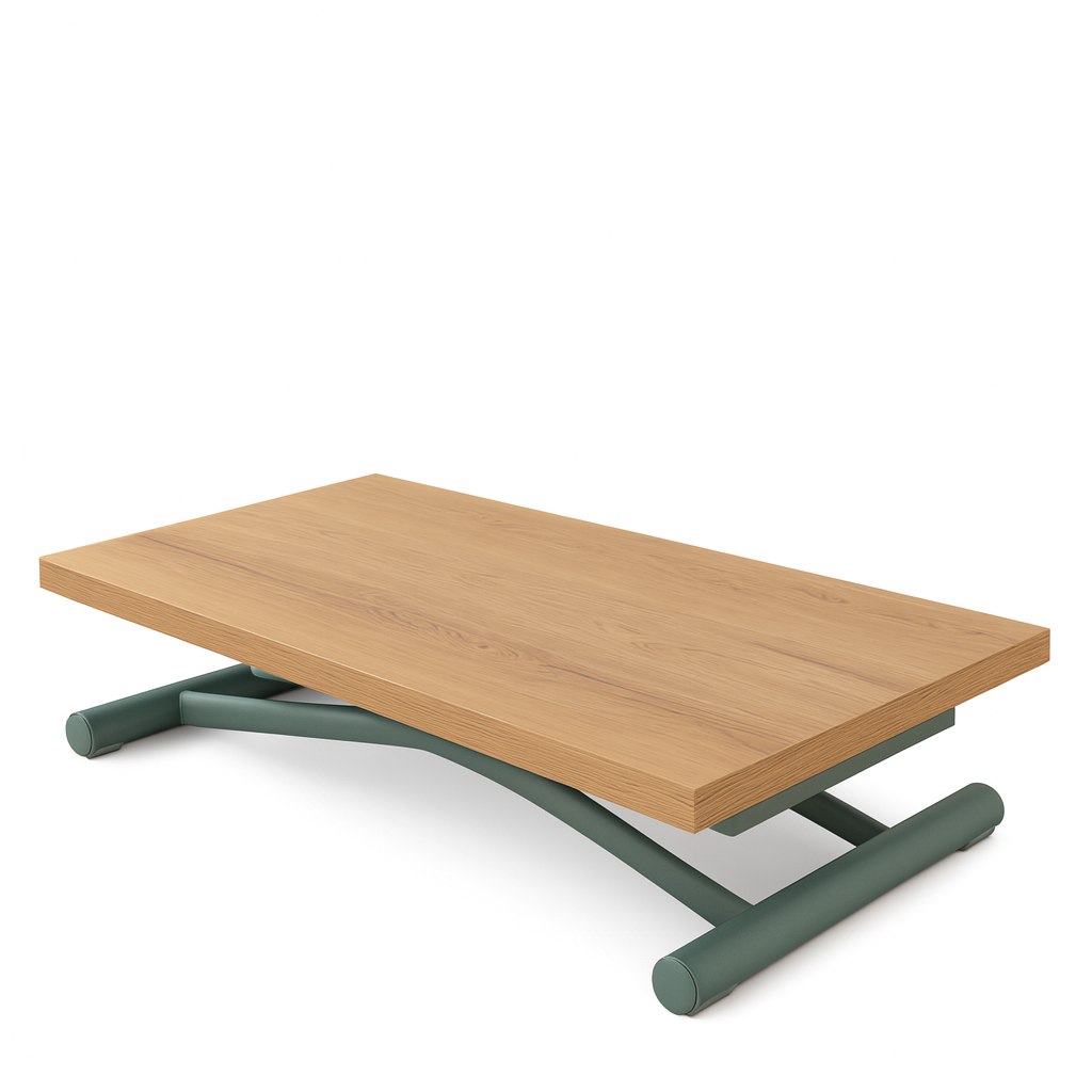 Table basse relevable et extensible en bois design italien Amélie Altacom – Souffle d’Intérieur