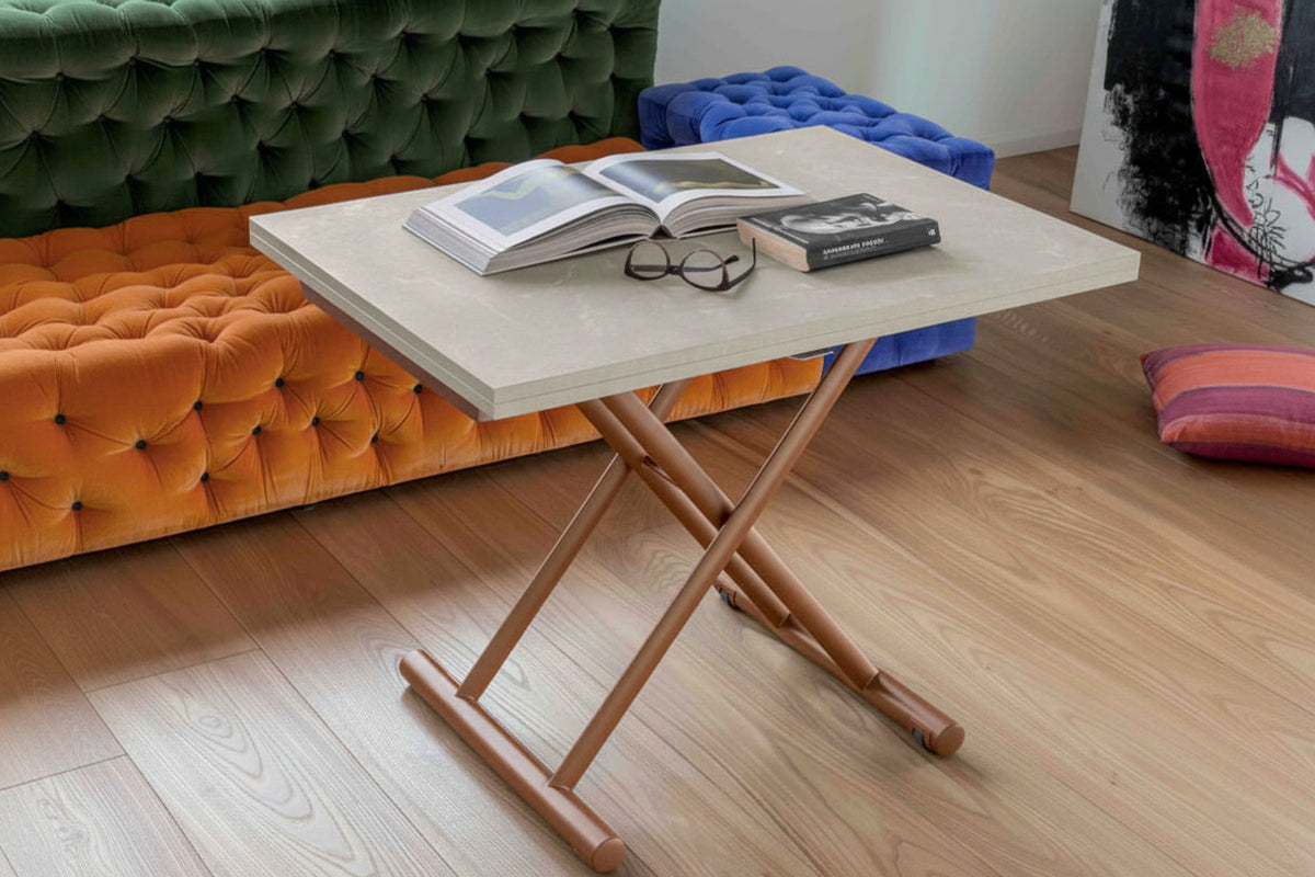 Table basse relevable extensible marbre - Altacom - Souffle d'intérieur