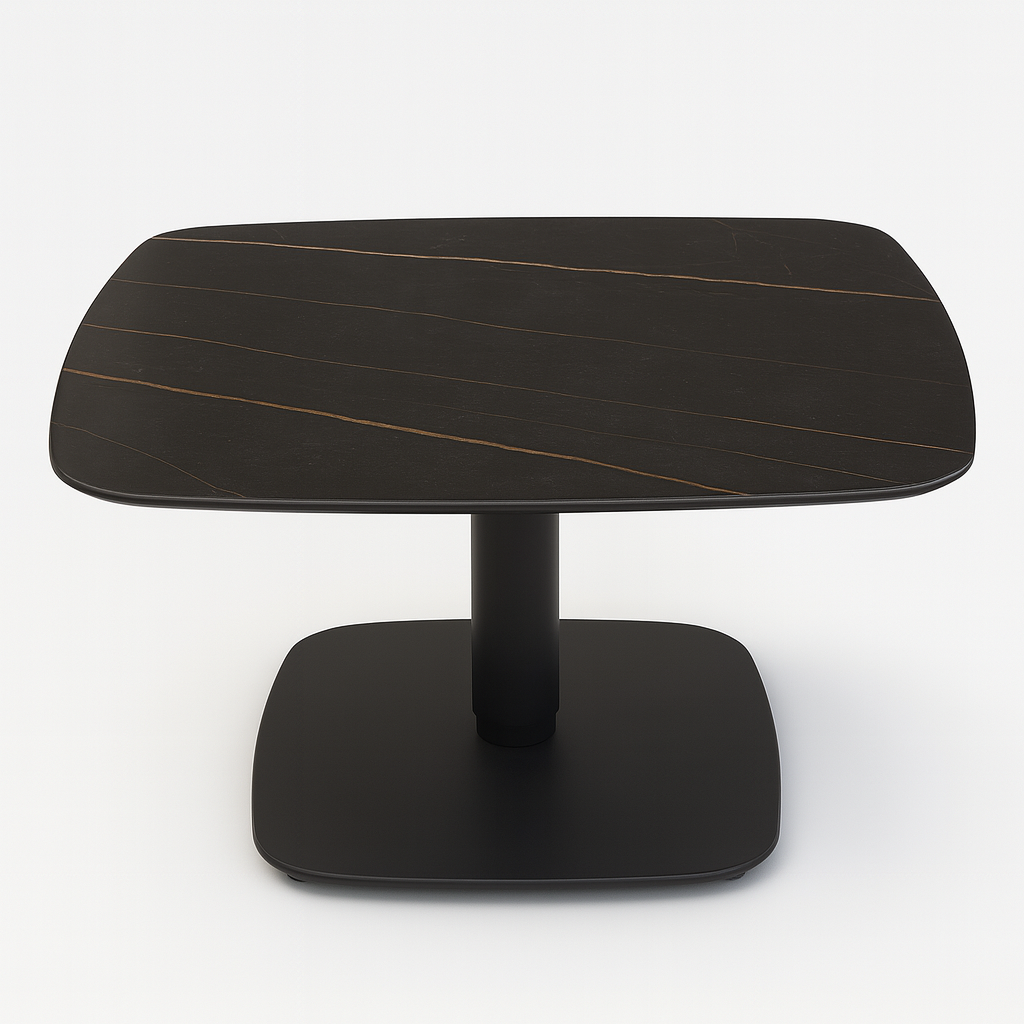 Table basse relevable noire en céramique design Concept - Souffle d’Intérieur