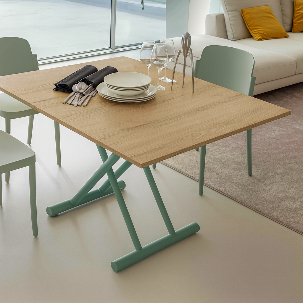 Table basse relevable extensible bois - Altacom - Souffle d'intérieur