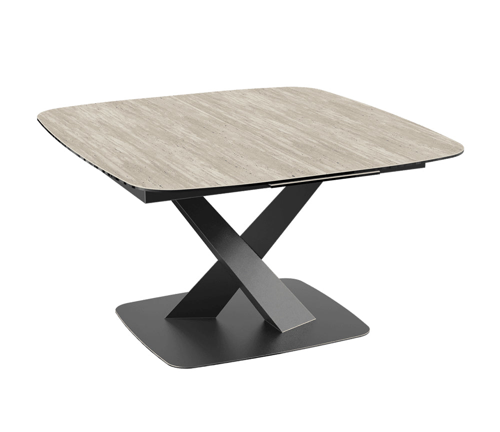 Table carré extensible plateau céramique - Akante - Souffle d'intérieur