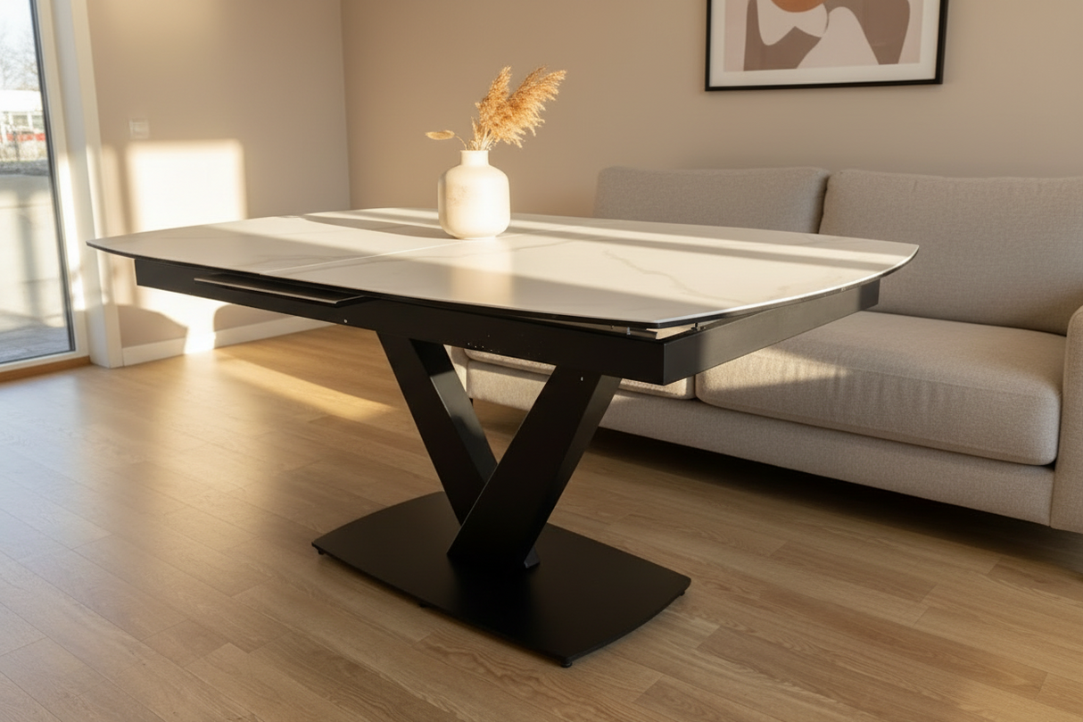 Columbiana table ovale céramique extensible – installation à domicile, livraison avec montage offert France et Europe