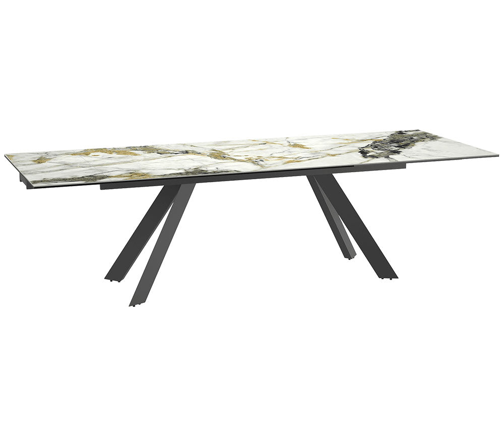 Table céramique oro extensible de salle à manger et de cuisine - SOUFFLE D’INTÉRIEUR