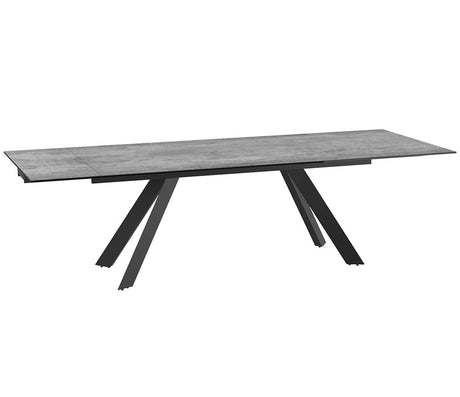 Table céramique gris extensible de salle à manger et de cuisine - SOUFFLE D’INTÉRIEUR