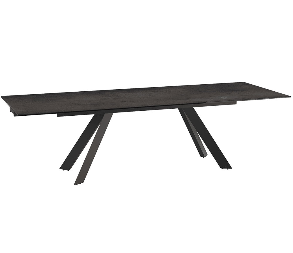 Table céramique rouille extensible de salle à manger et de cuisine - SOUFFLE D’INTÉRIEUR